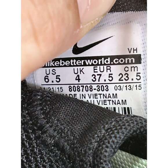 Nike Roshe One WWC QS Teal Black Vapor Green Athletic Running Shoes Women 6.5 - Picture 7 of 8